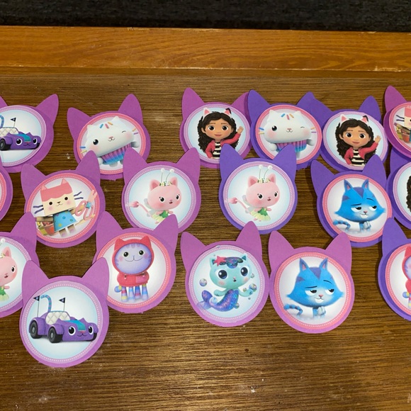 HUGE lot of Gabby’s Dollhouse Party Supplies- HOMEMADE - Picture 3 of 16